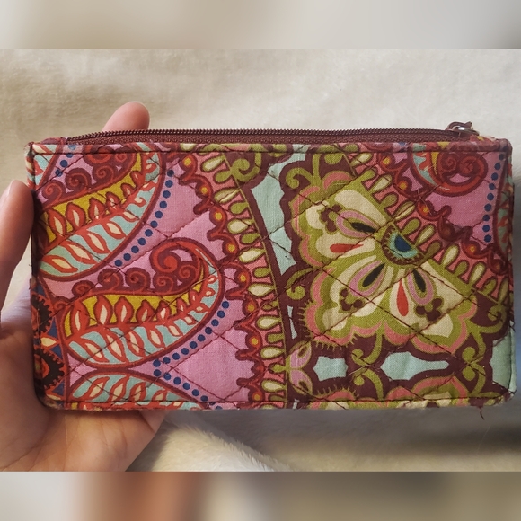 Vera Bradley Floral Colorful Patterned Wallet - Picture 4 of 7